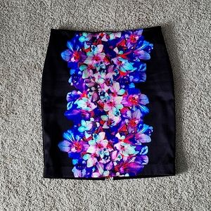 Vibrant floral skirt